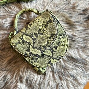 Snake Print Crossbody Bag
